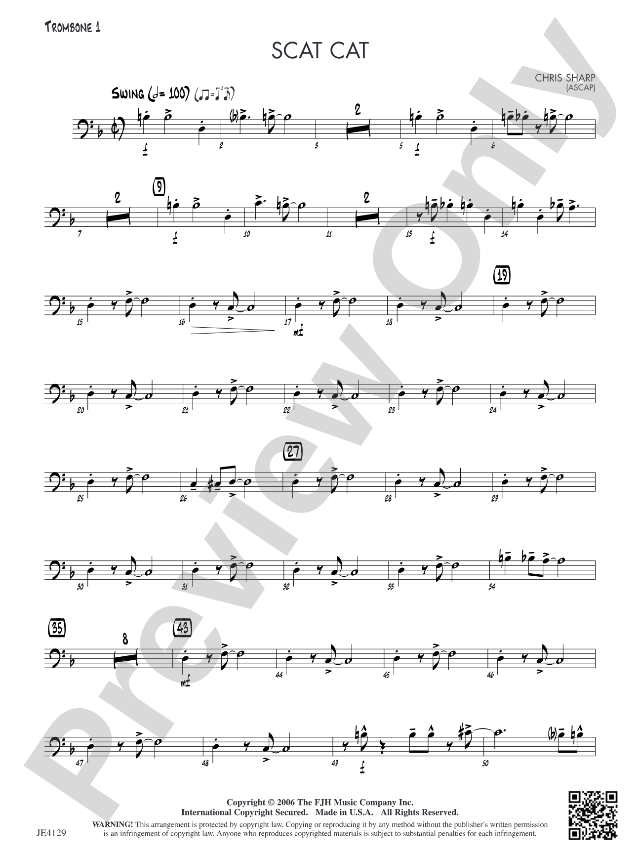 Scat Cat: Trombone 1