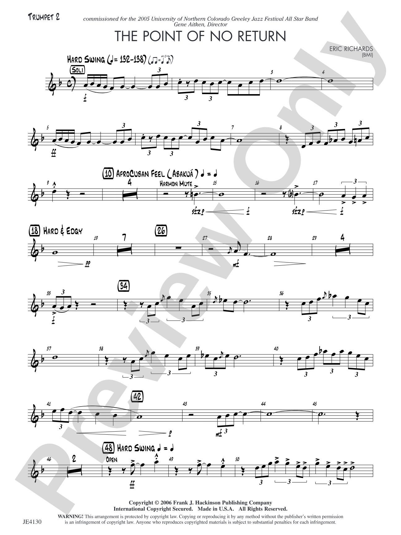 The Point of No Return: Trumpet 2