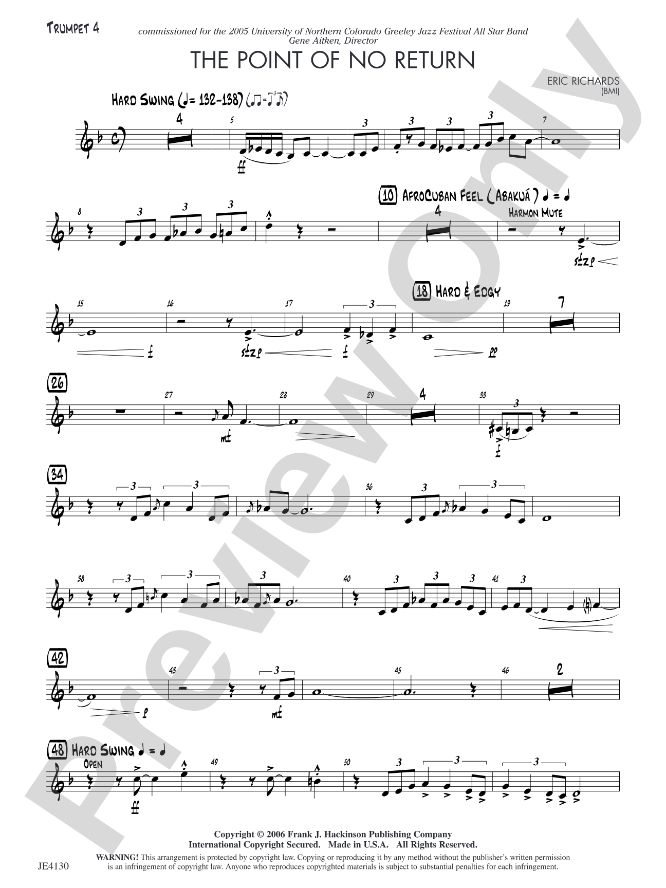 The Point of No Return: Trumpet 4