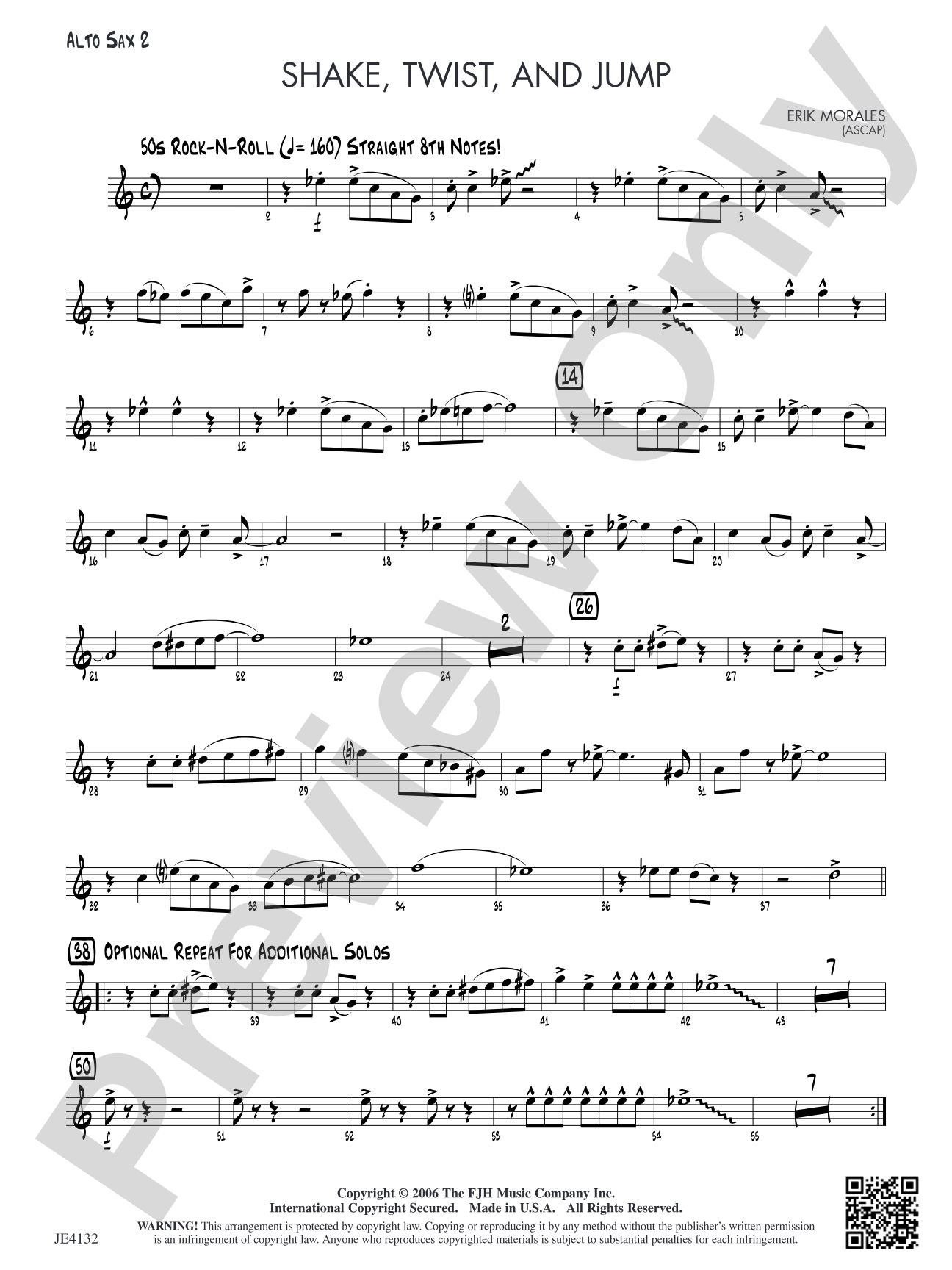 Shake, Twist, and Jump: Alto Sax 2