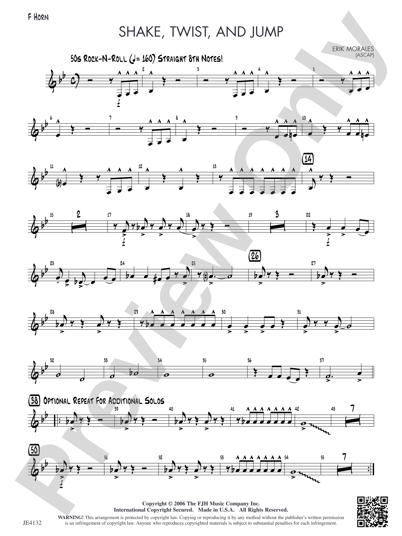 Shake, Twist, and Jump: F Horn