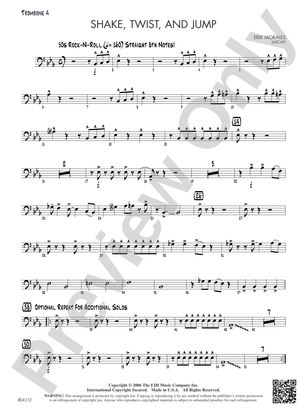 Shake, Twist, and Jump: Opt. Trombone 4