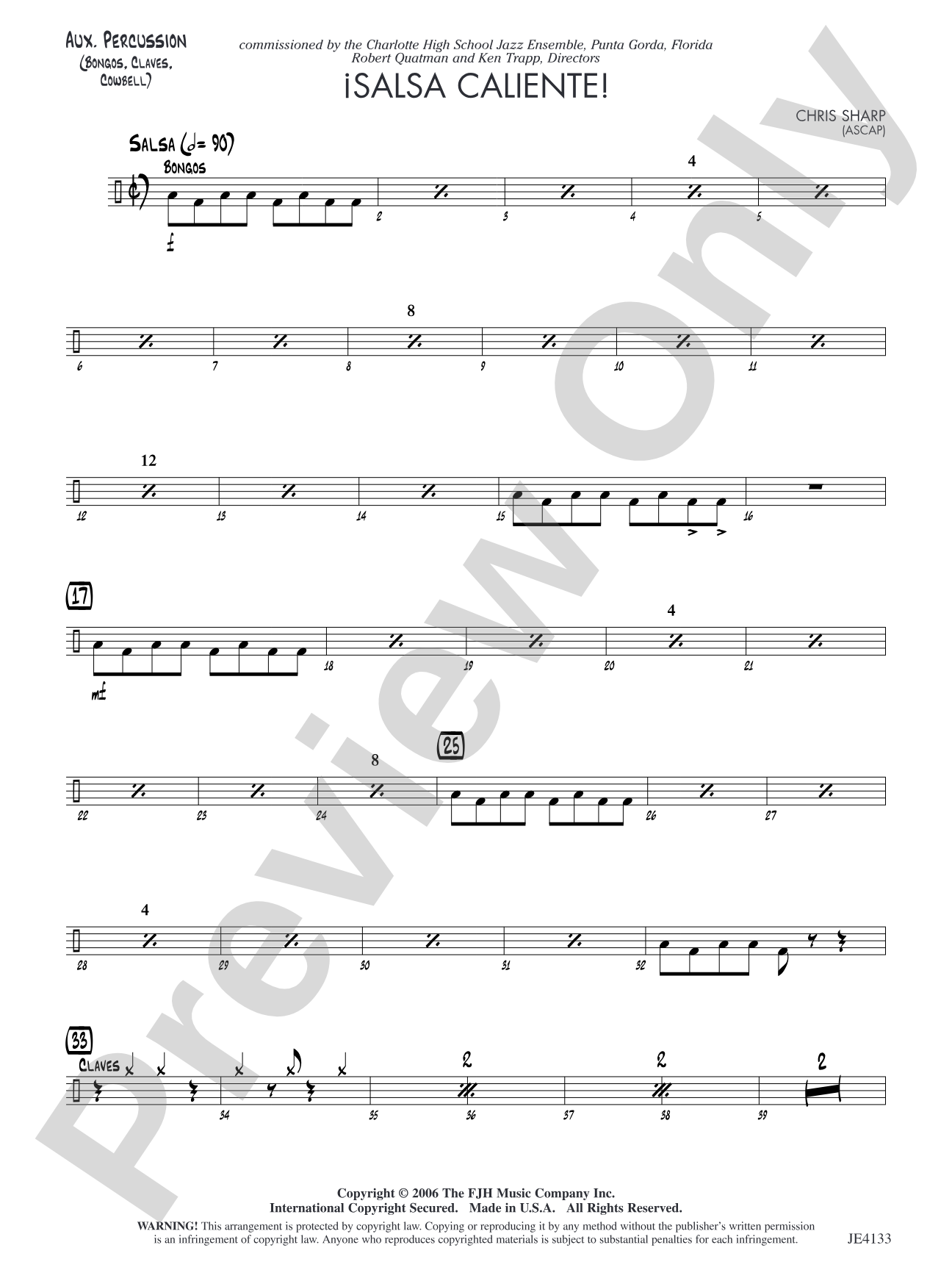 Salsa Caliente!: Aux. Percussion