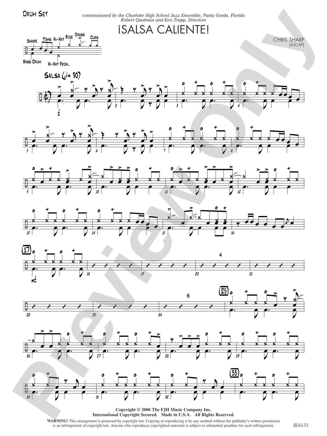 Salsa Caliente!: Drum Set