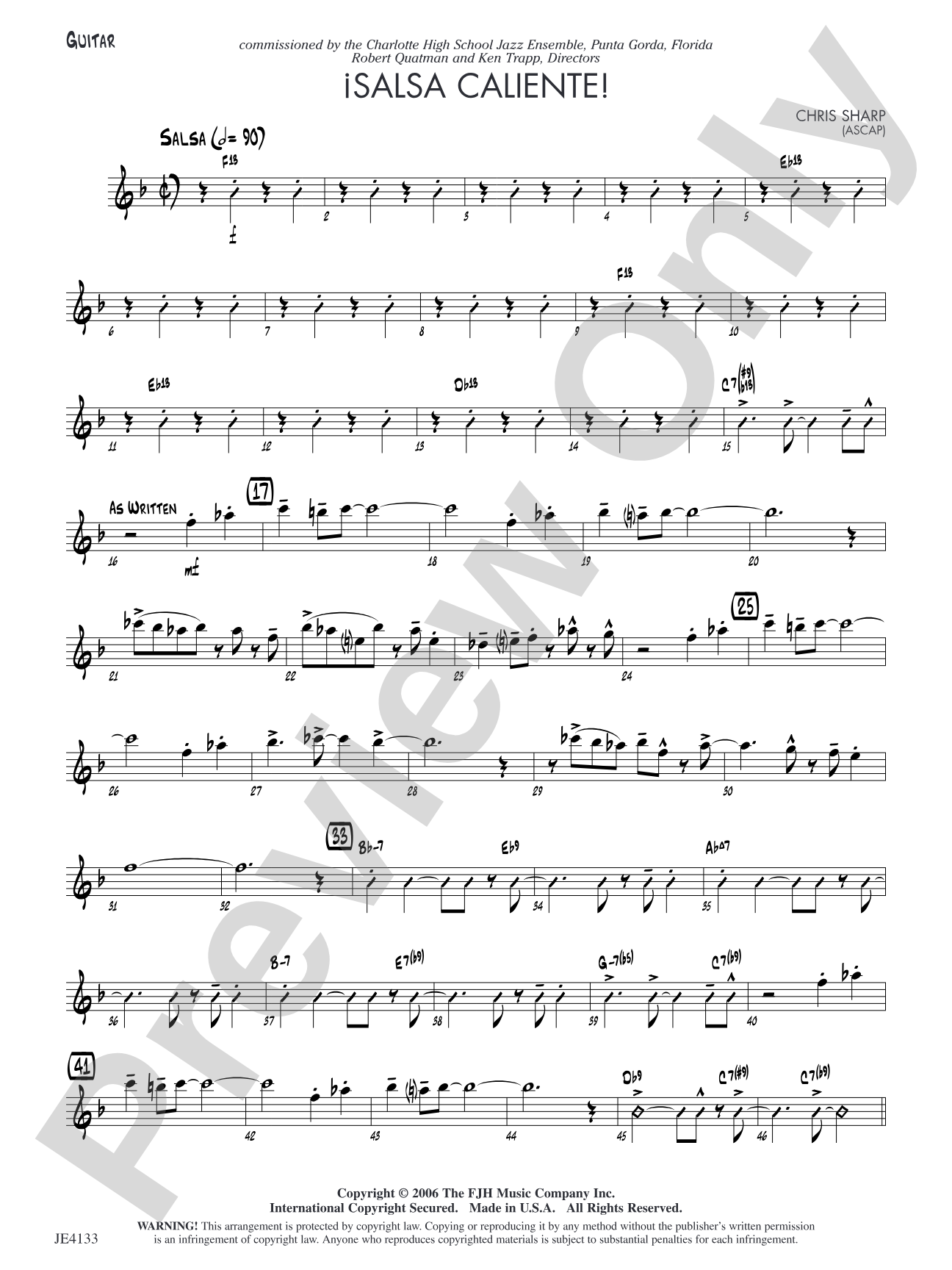 Salsa Caliente!: Guitar