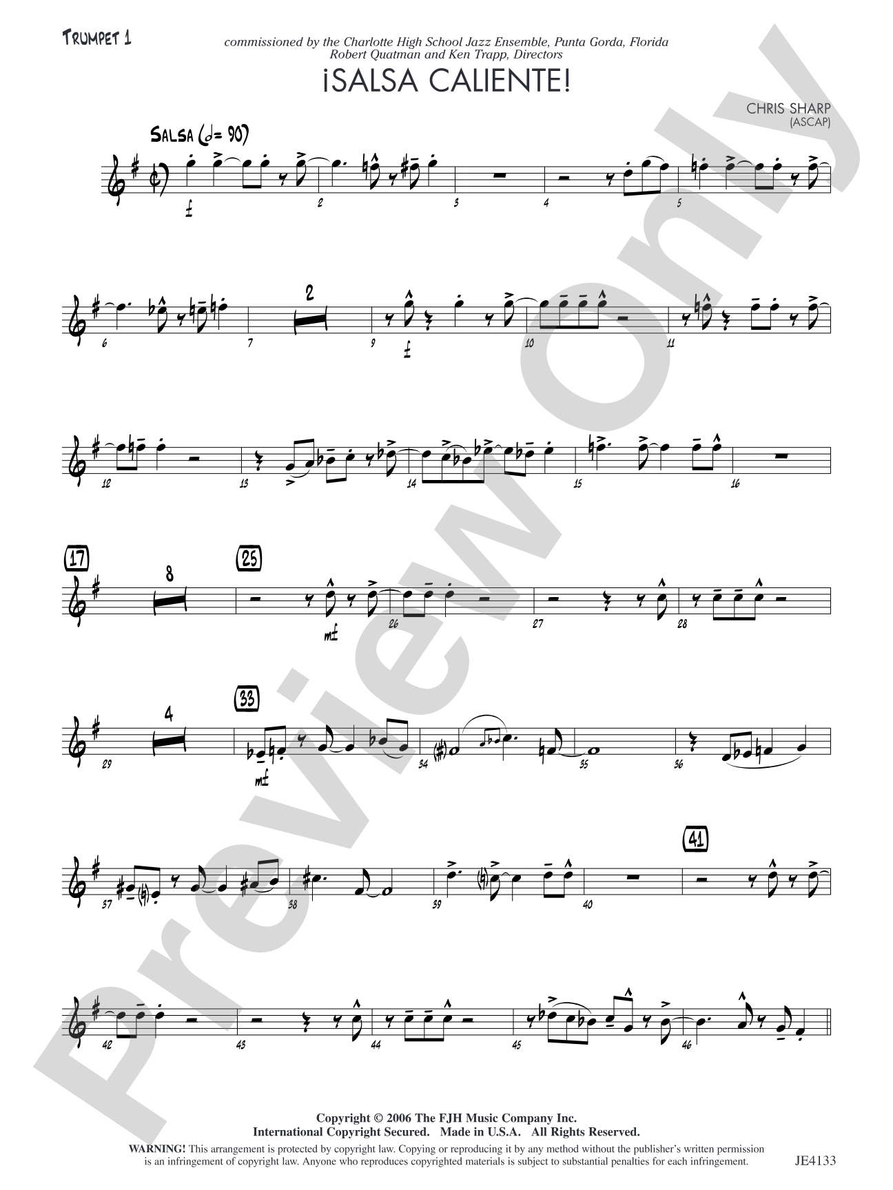 Salsa Caliente!: Trumpet 1