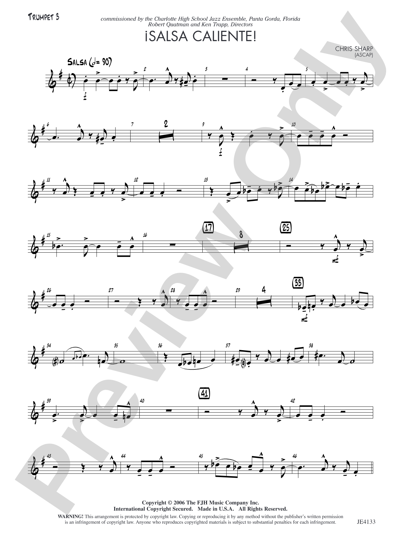 Salsa Caliente!: Trumpet 3