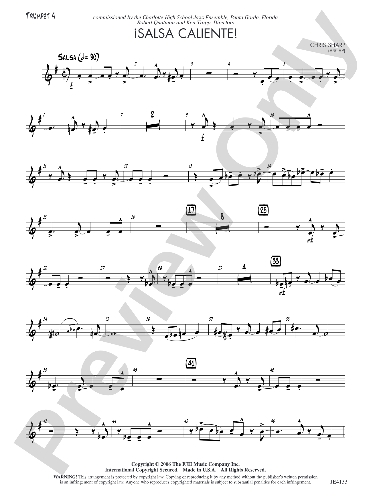 Salsa Caliente!: Trumpet 4