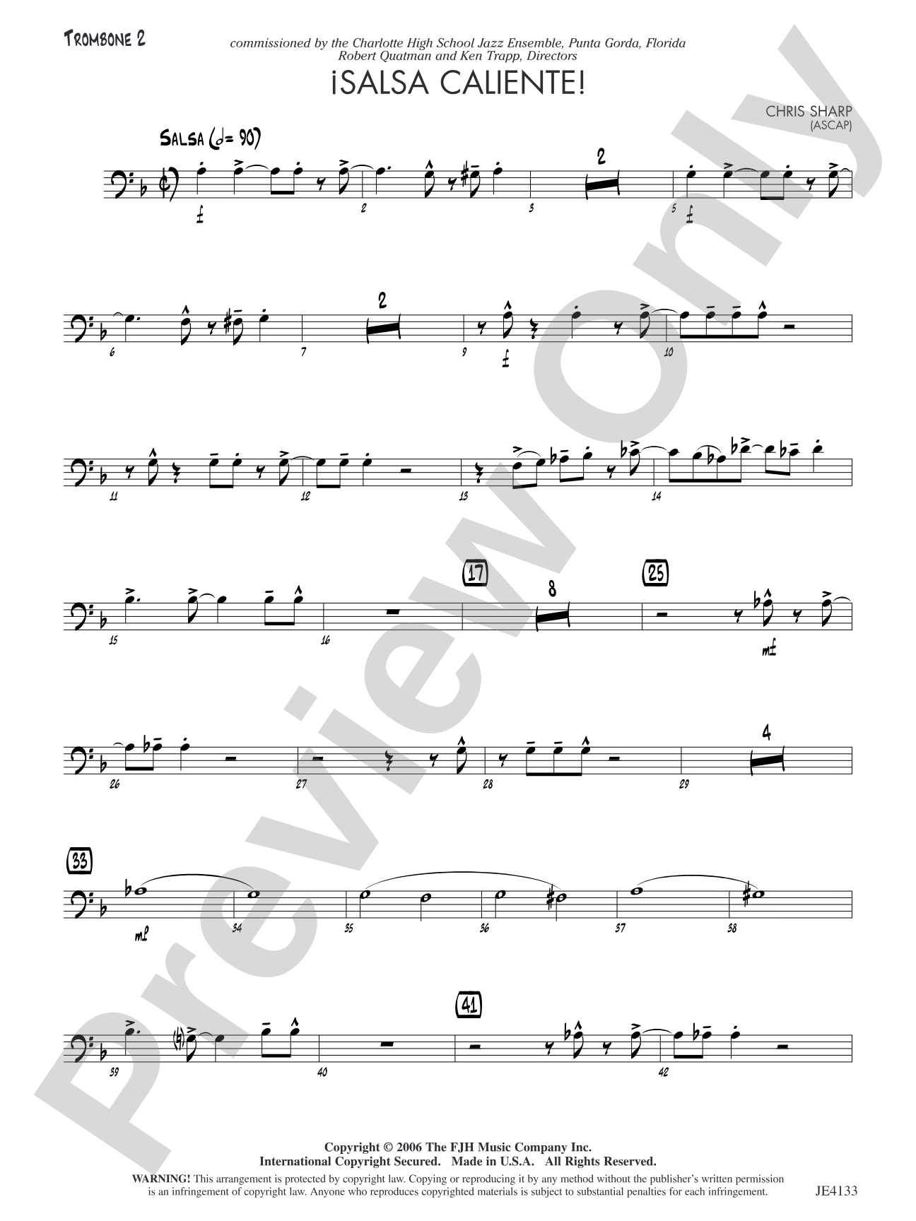 Salsa Caliente!: Trombone 2