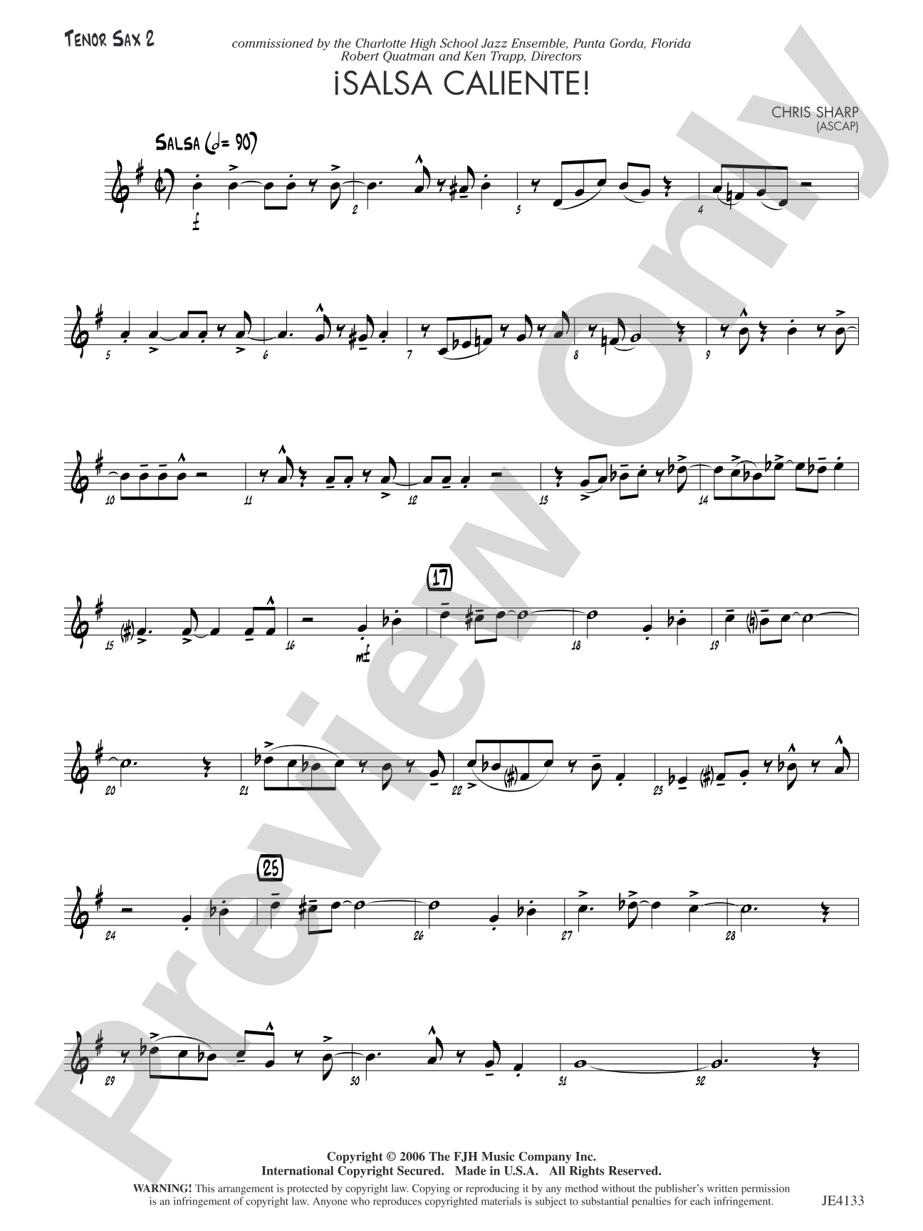 Salsa Caliente!: Tenor Sax 2