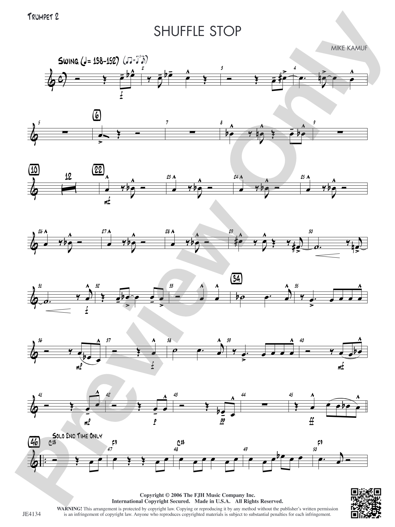 Shuffle Stop: Trumpet 2