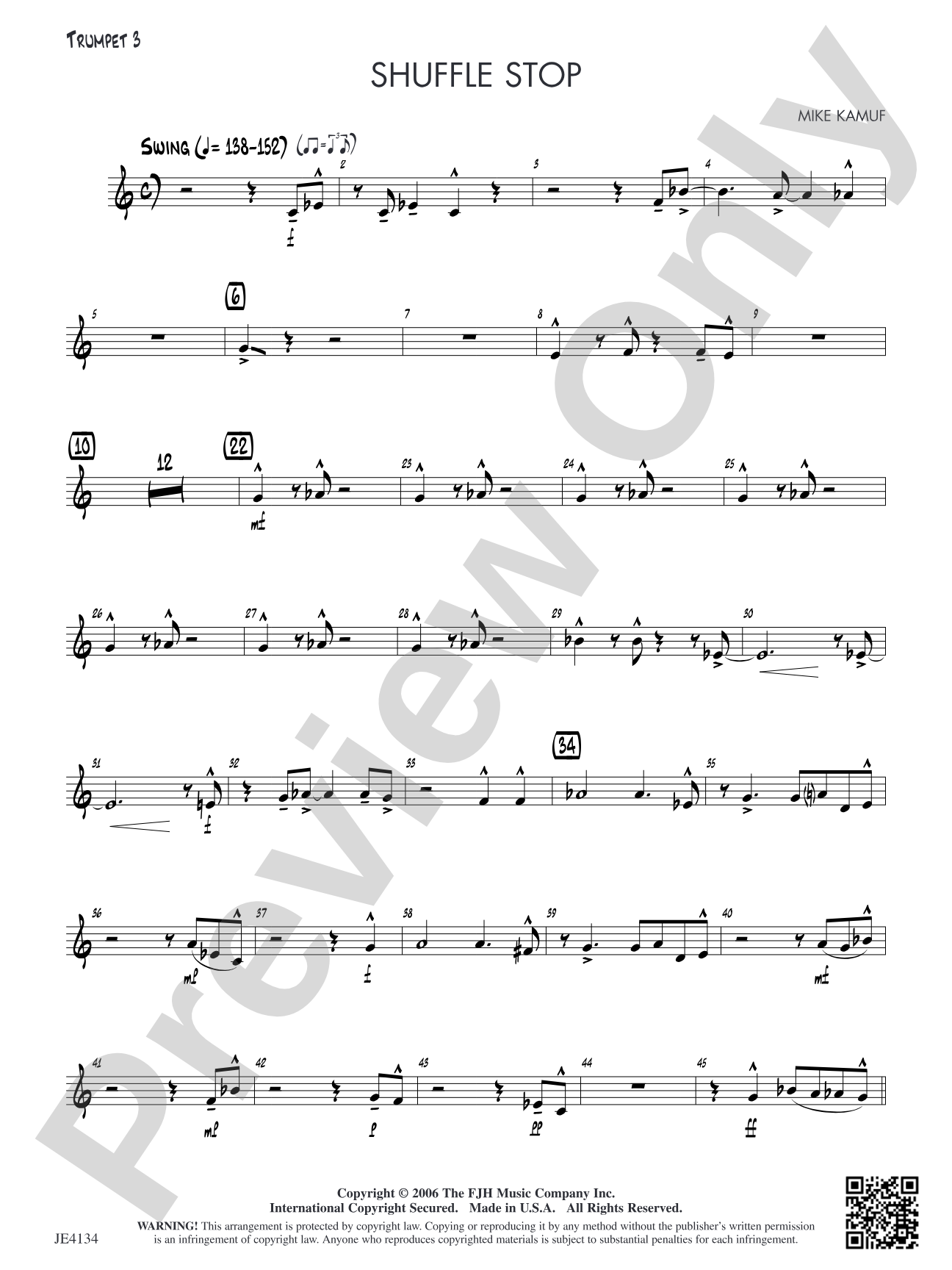 Shuffle Stop: Trumpet 3