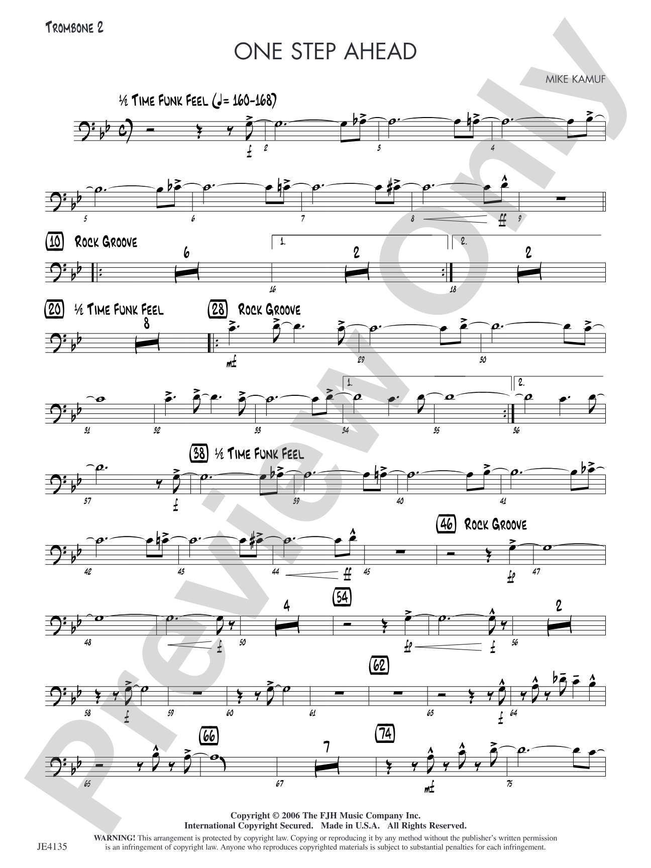 One Step Ahead: Trombone 2
