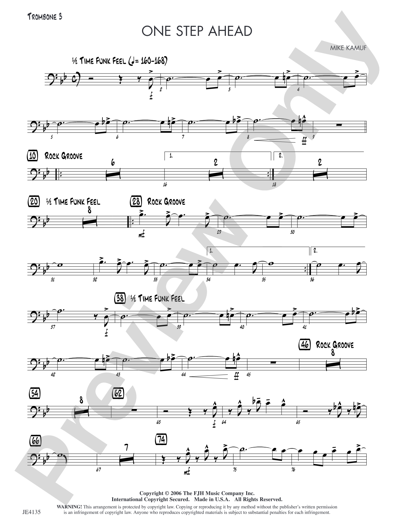 One Step Ahead: Trombone 3