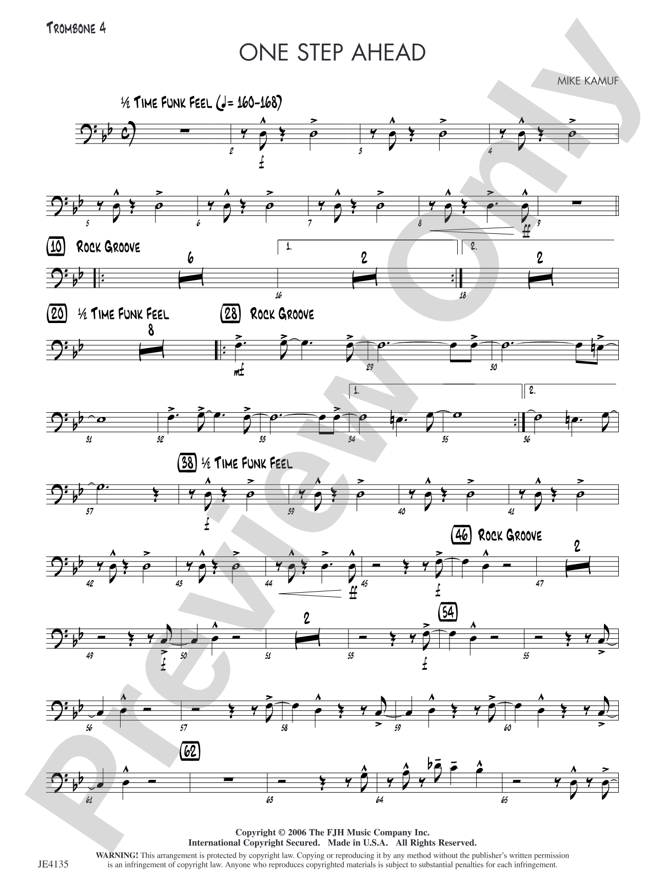 One Step Ahead: Trombone 4