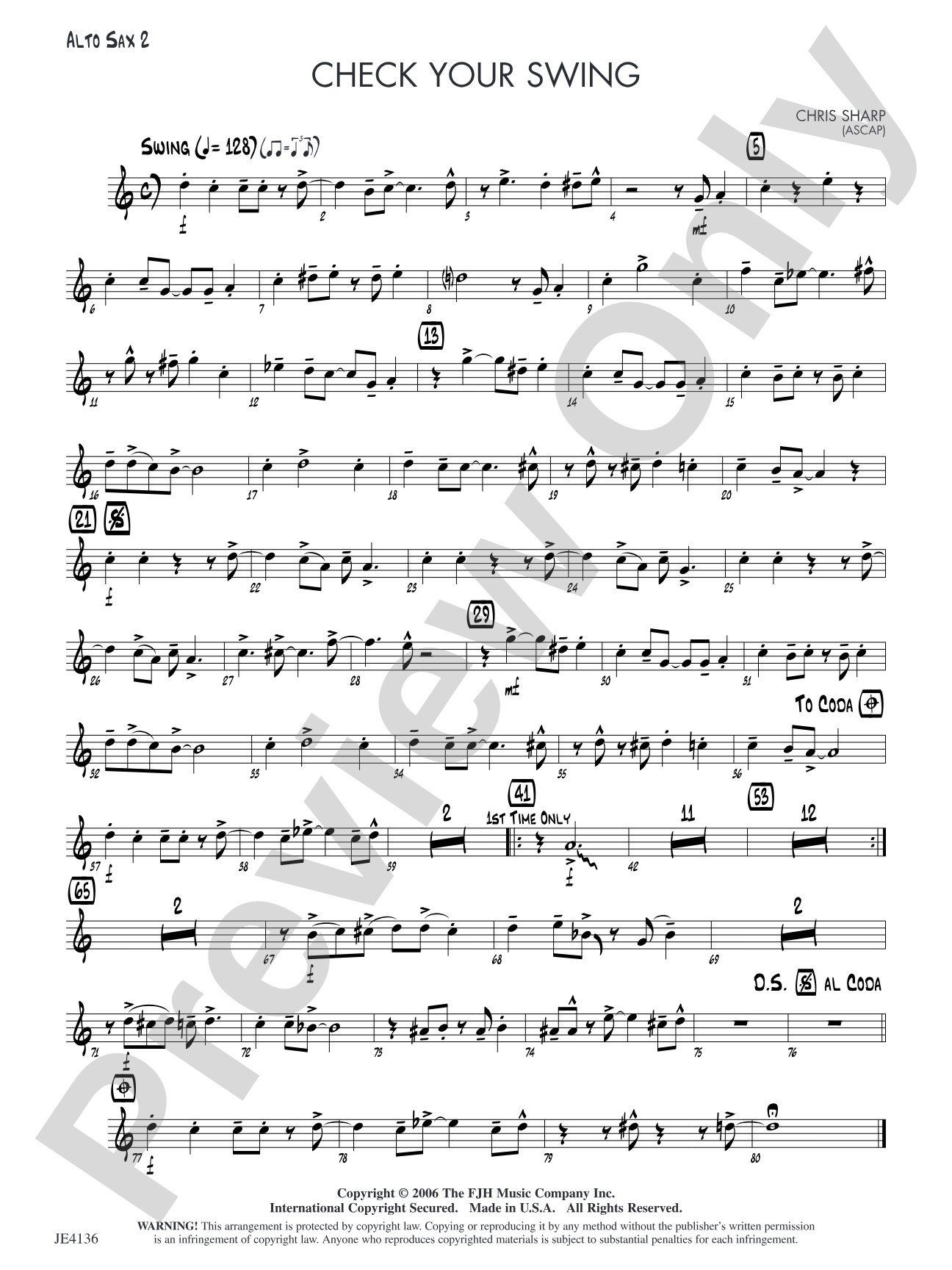 Check Your Swing: Alto Sax 2