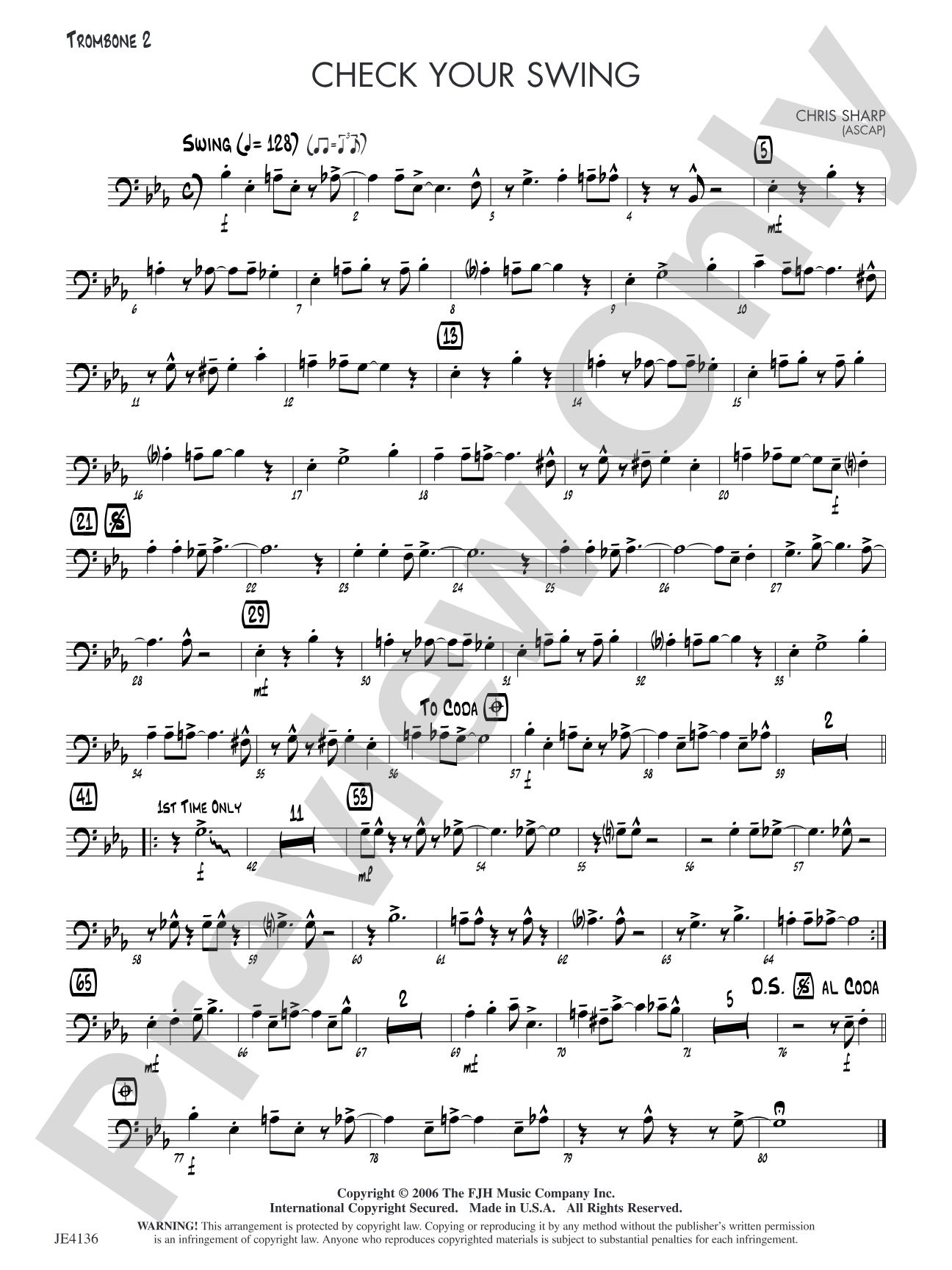 Check Your Swing: Opt. Trombone 2