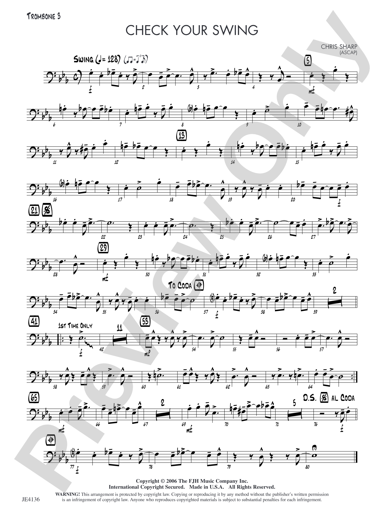 Check Your Swing: Opt. Trombone 3