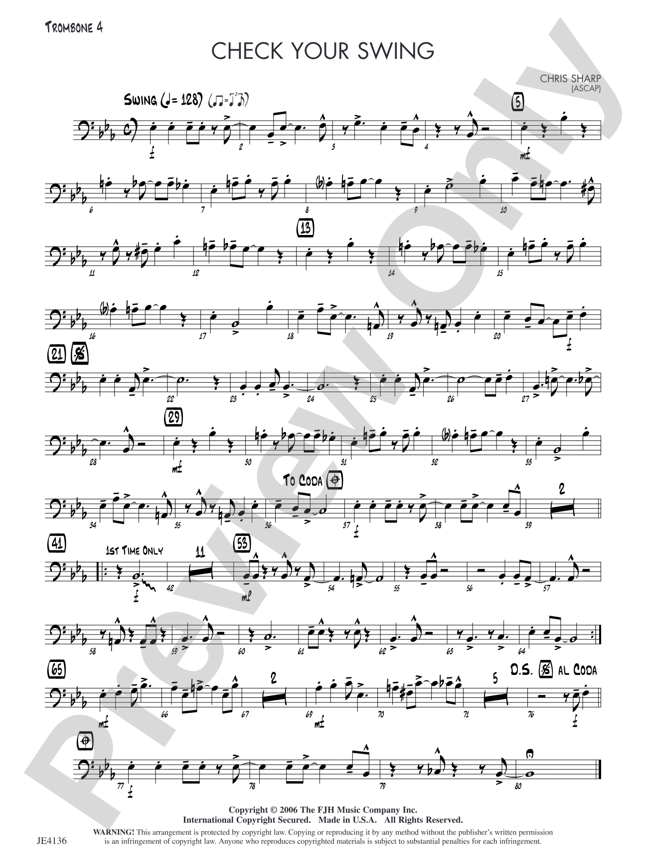 Check Your Swing: Opt. Trombone 4
