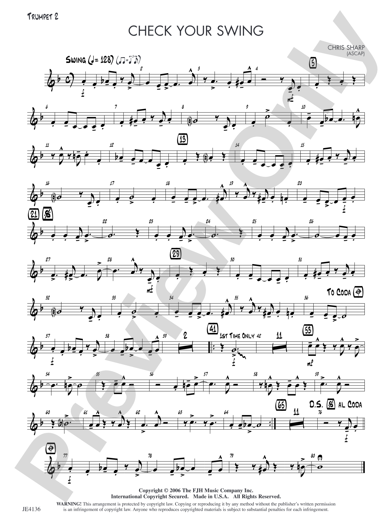 Check Your Swing: Trumpet 2