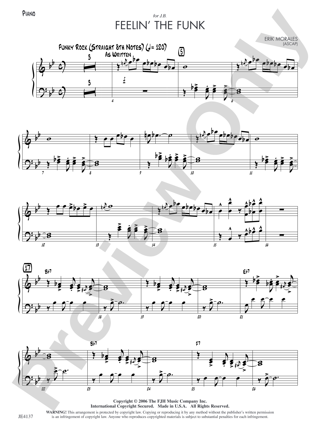 Feelin' the Funk: Piano