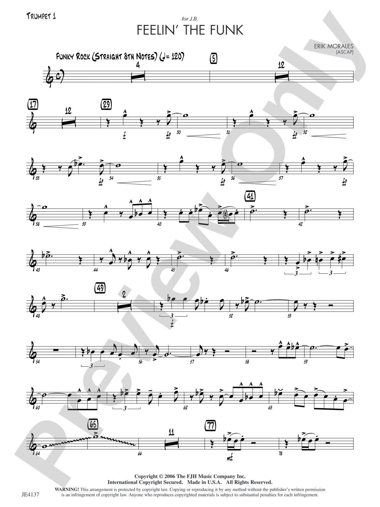 Feelin' the Funk: Trumpet 1