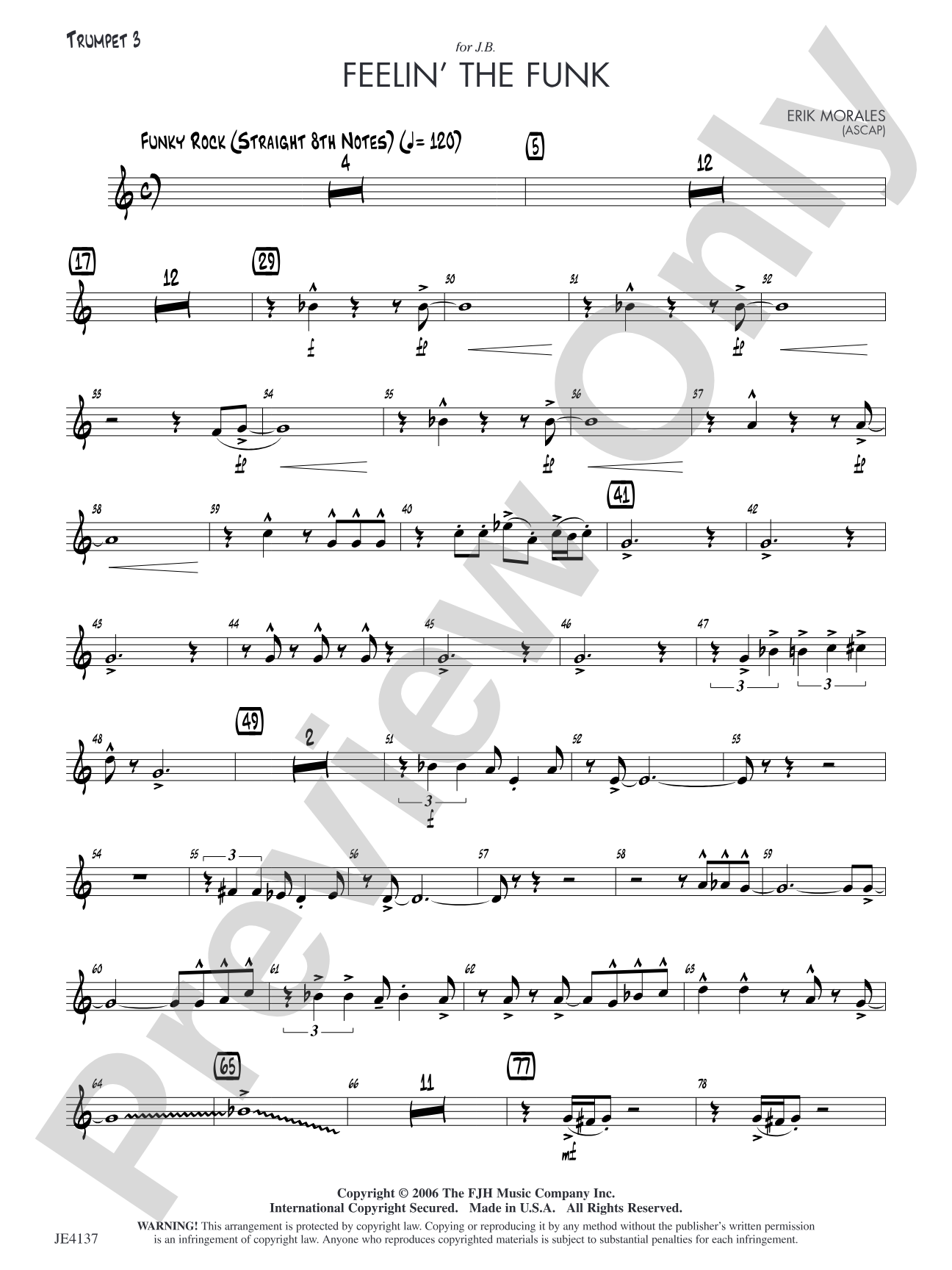 Feelin' the Funk: Trumpet 3