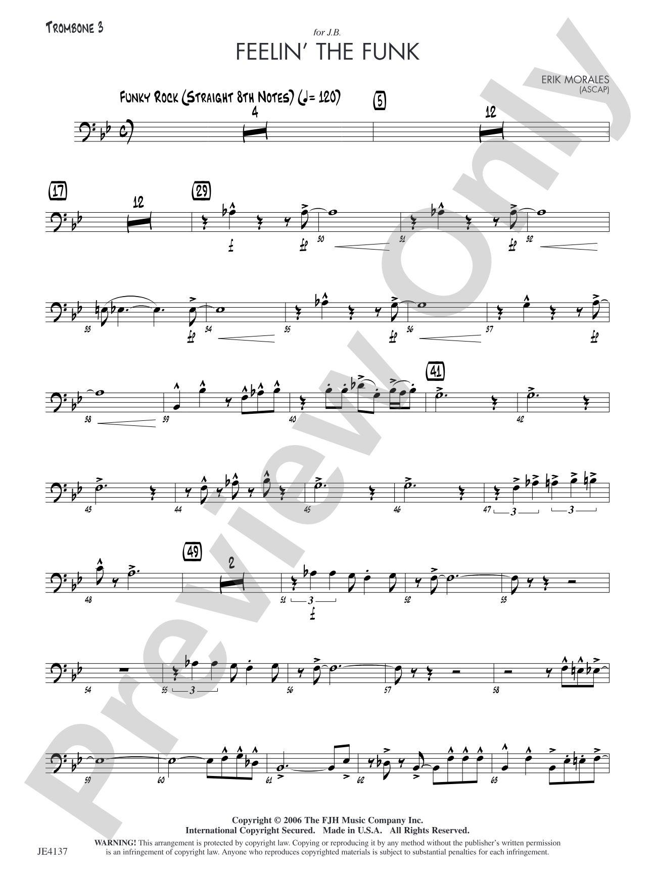 Feelin' the Funk: Trombone 3