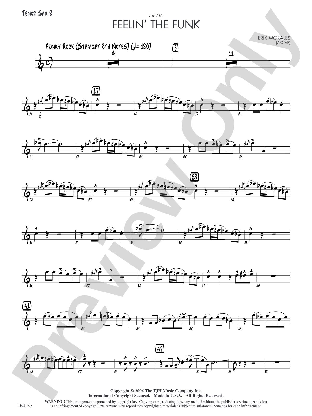 Feelin' the Funk: Tenor Sax 2