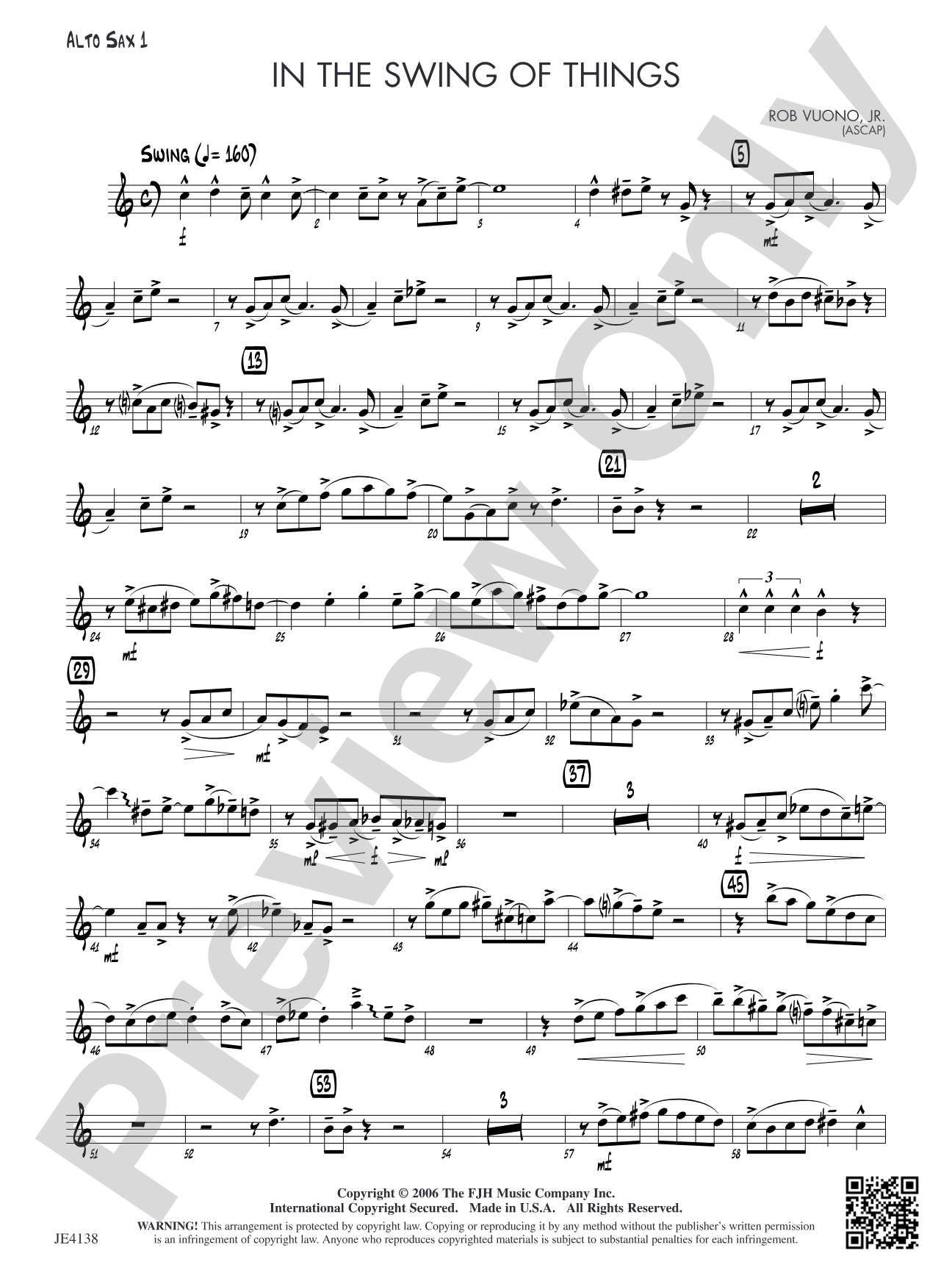 In the Swing of Things: Alto Sax 1