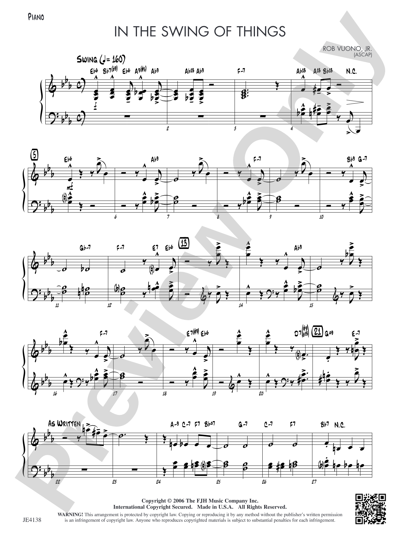In the Swing of Things: Piano