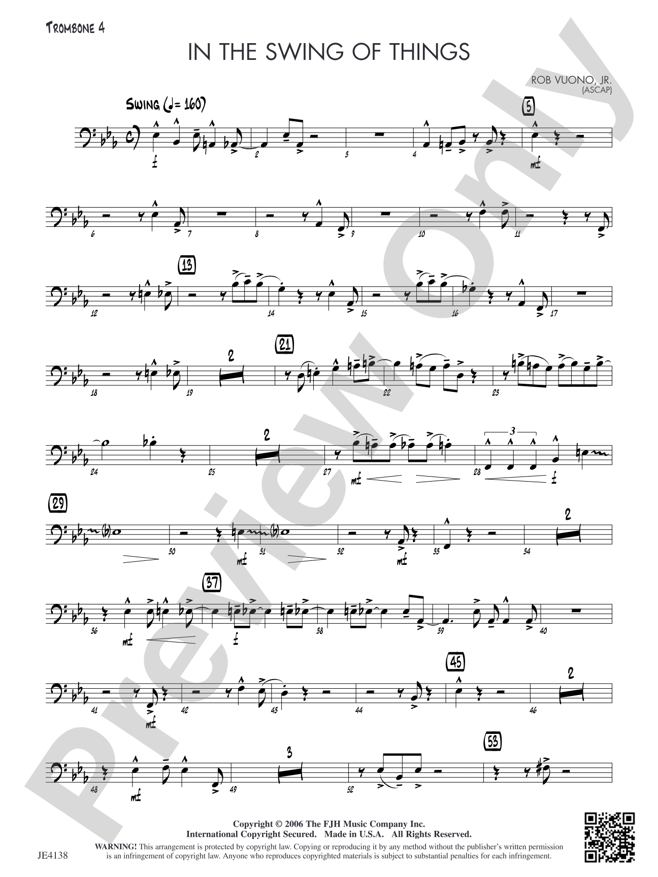 In the Swing of Things: Opt. Trombone 4