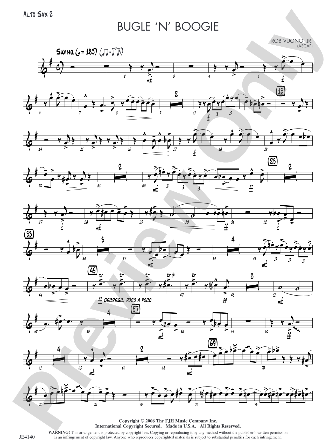 Bugle 'n' Boogie: Alto Sax 2