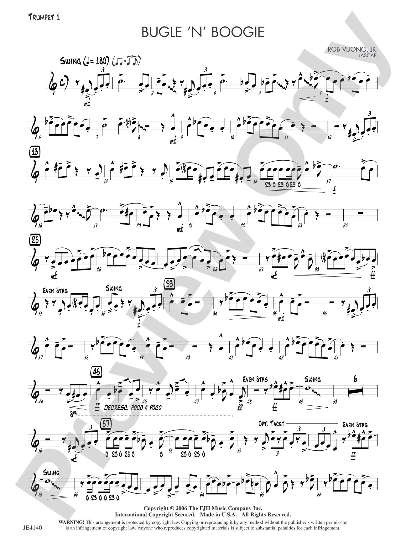 Bugle 'n' Boogie: Trumpet 1