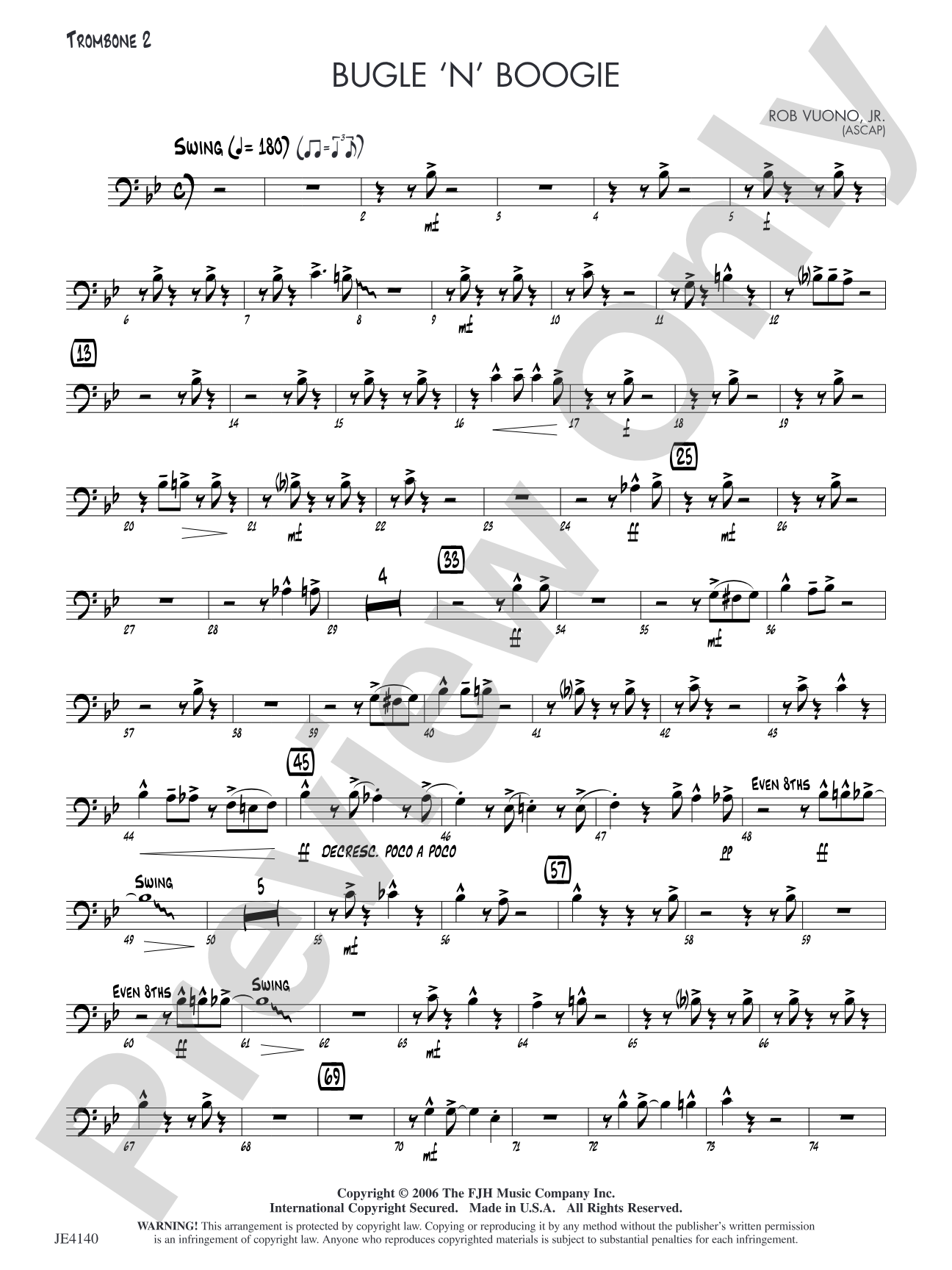 Bugle 'n' Boogie: Trombone 2