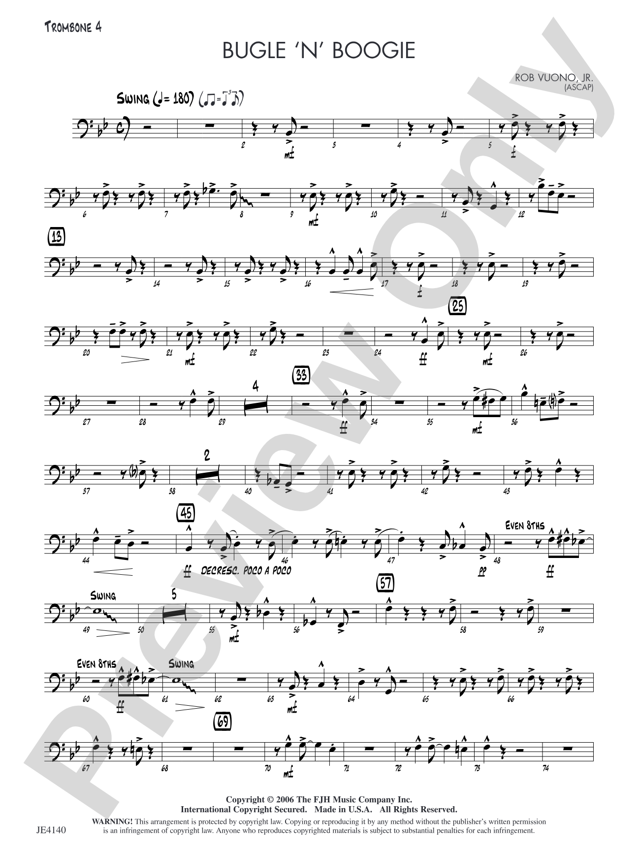 Bugle 'n' Boogie: Trombone 4