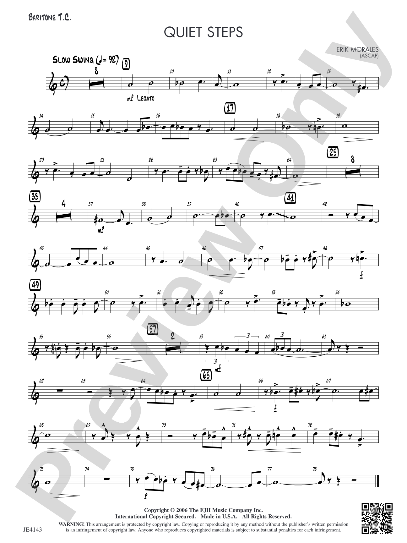 Quiet Steps: Alternate Baritone T.C.