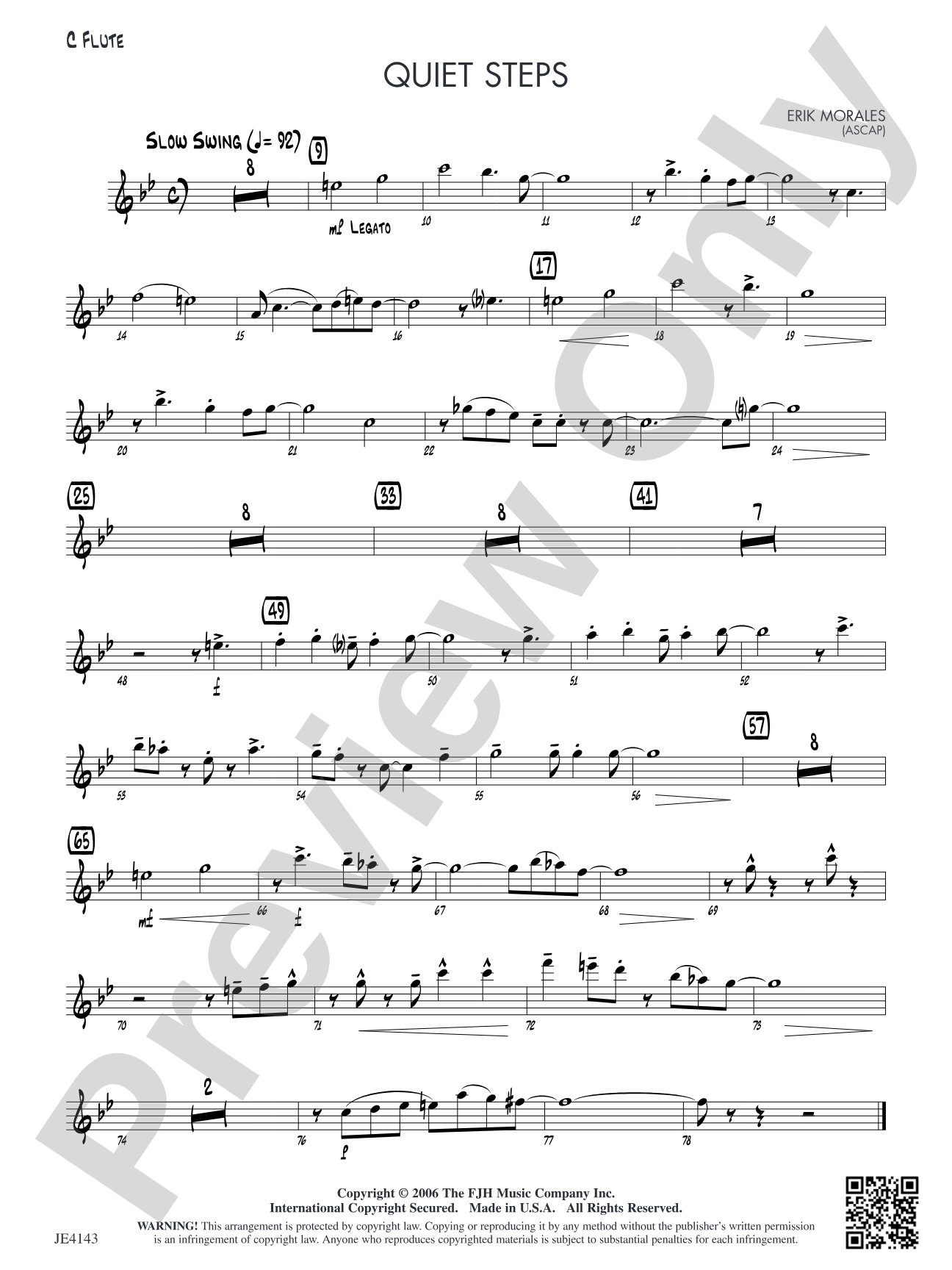 Quiet Steps: Alternate C Flute