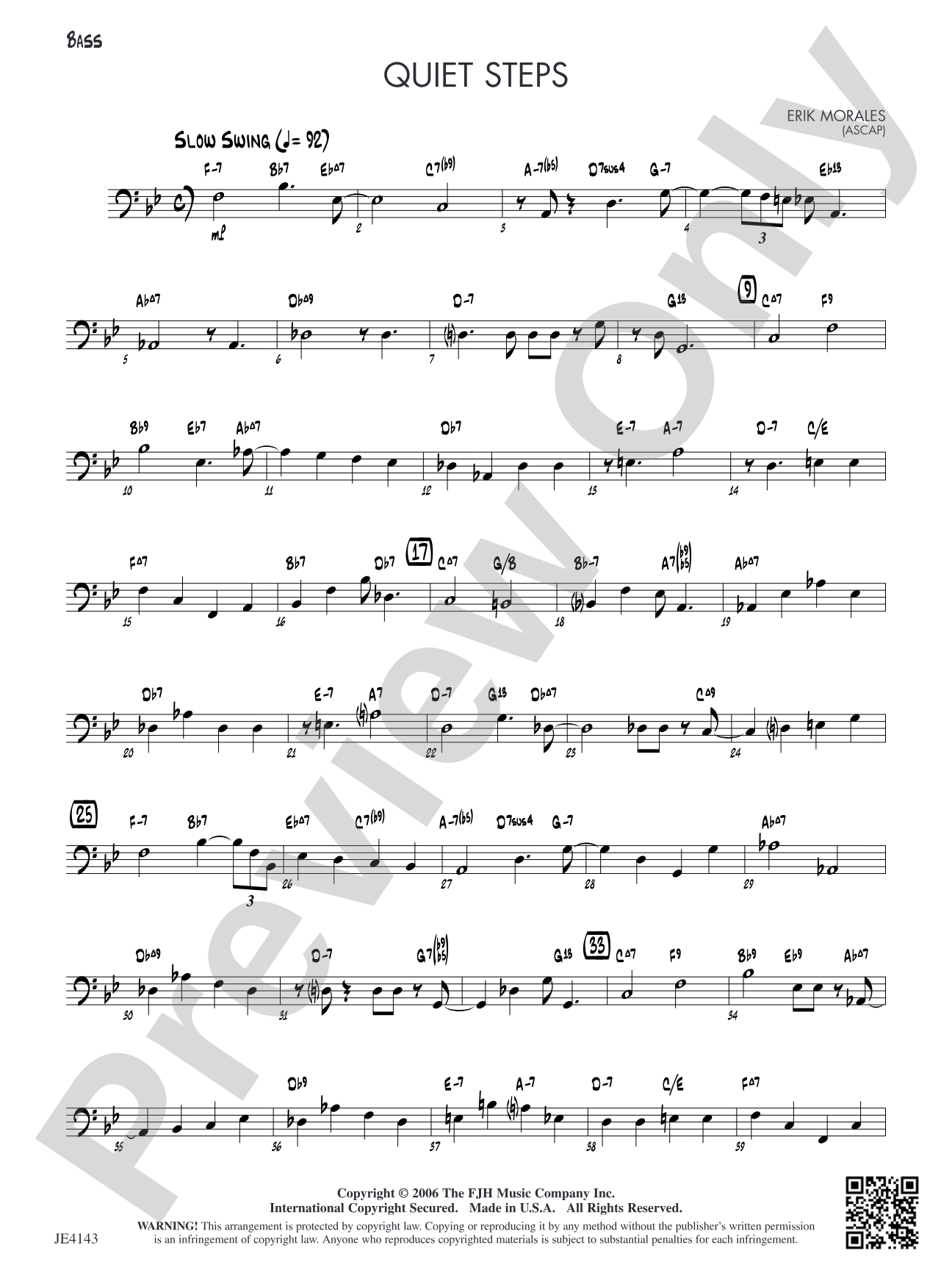 Quiet Steps: Bass
