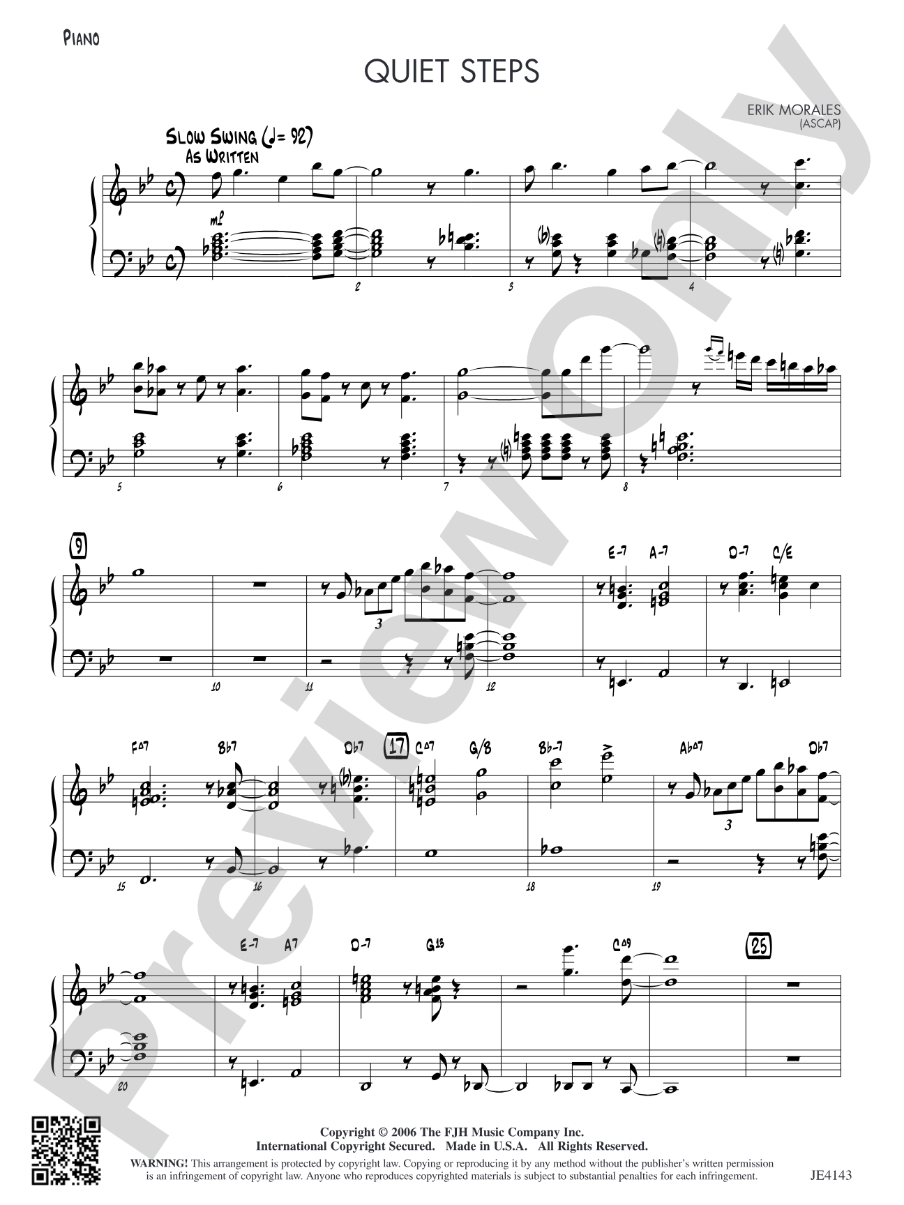 Quiet Steps: Piano