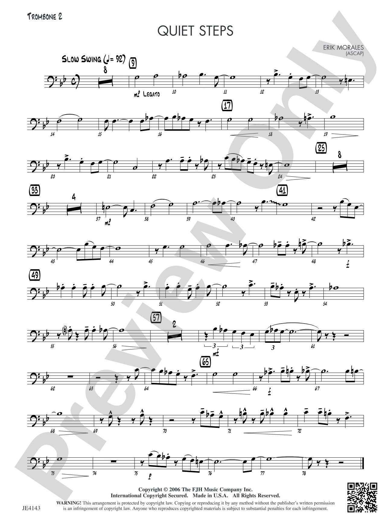 Quiet Steps: Trombone 2