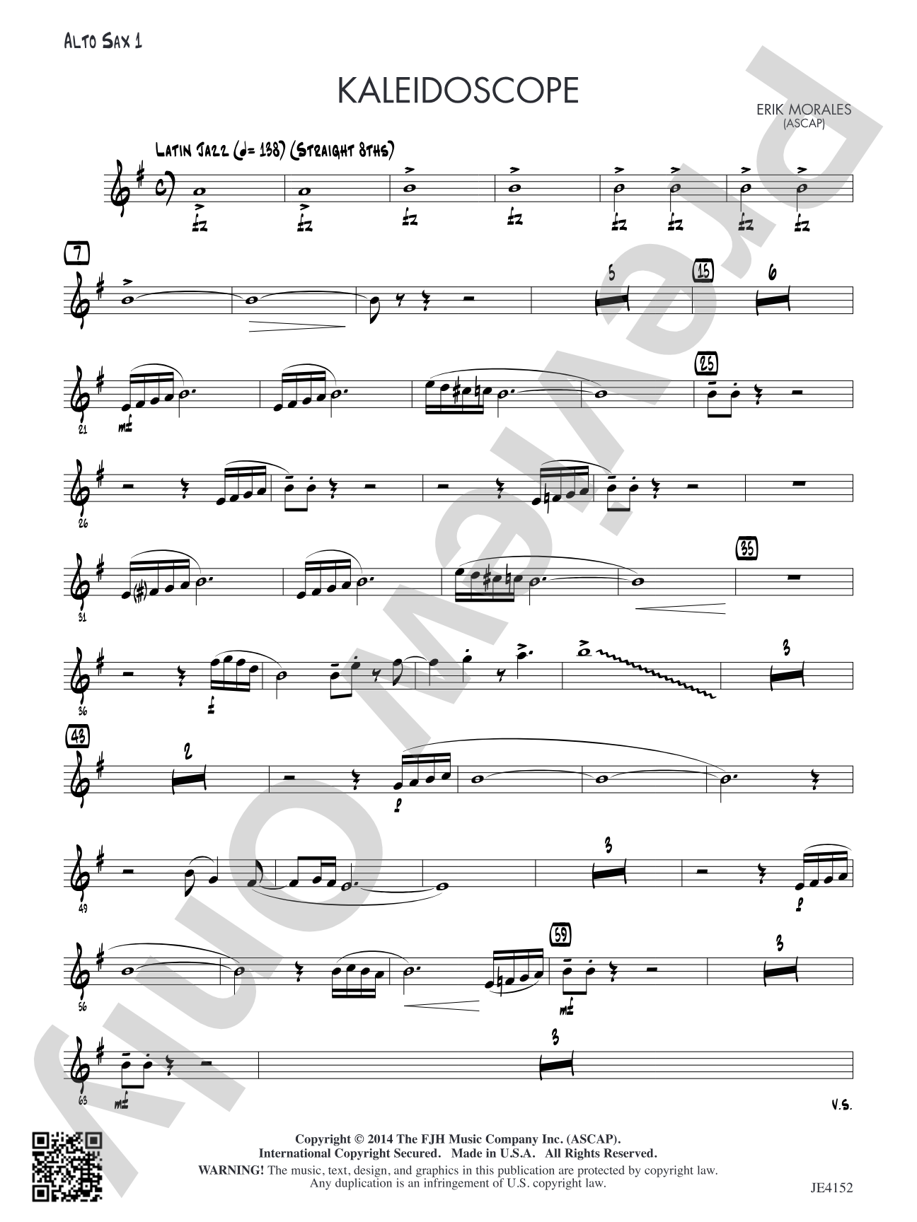 Kaleidoscope: Alto Sax 1