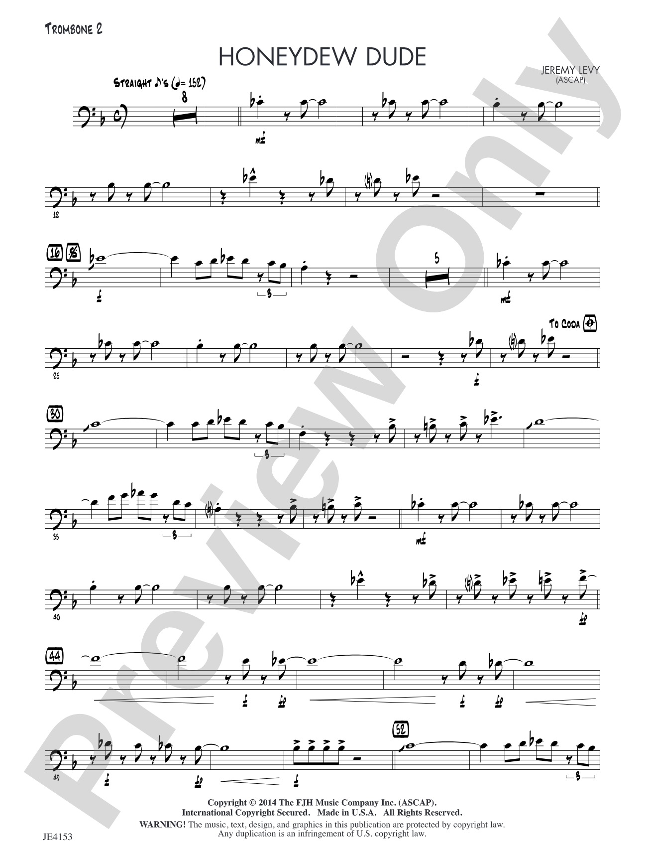 Honeydew Dude: Trombone 2