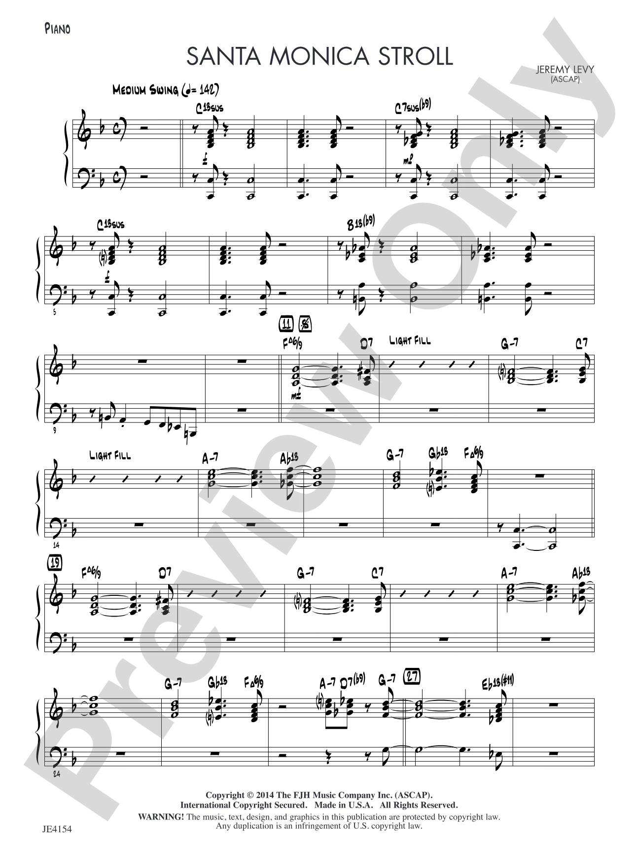 Santa Monica Stroll: Piano