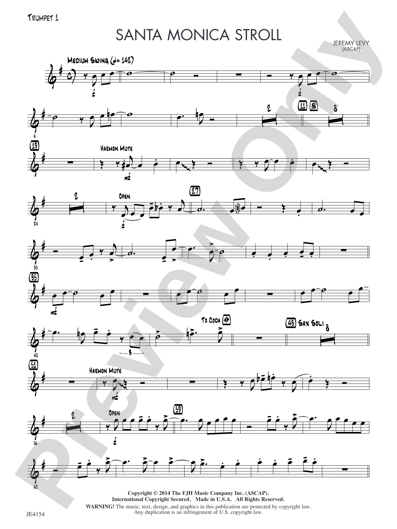 Santa Monica Stroll: Trumpet 1