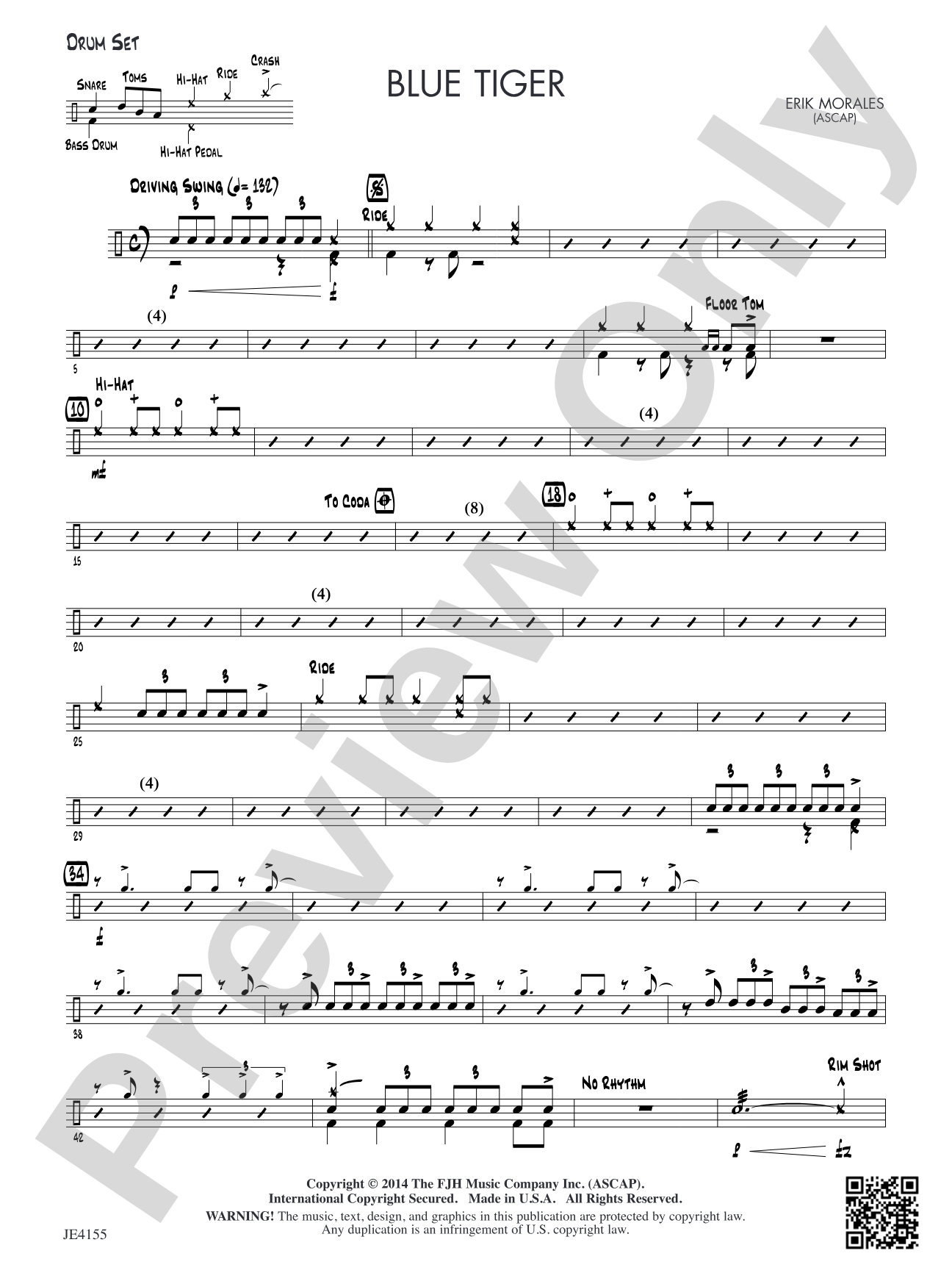 Blue Tiger: Drum Set