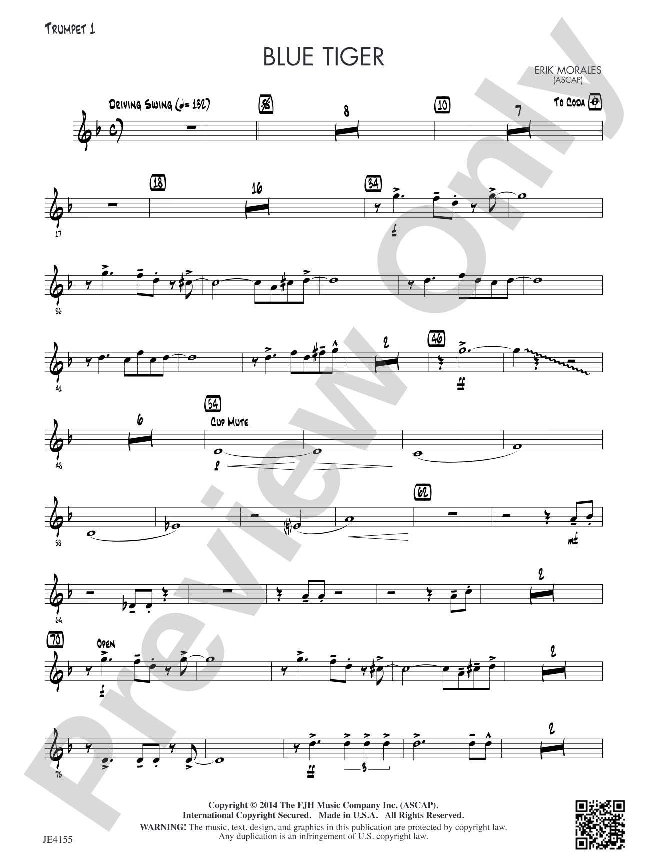 Blue Tiger: Trumpet 1