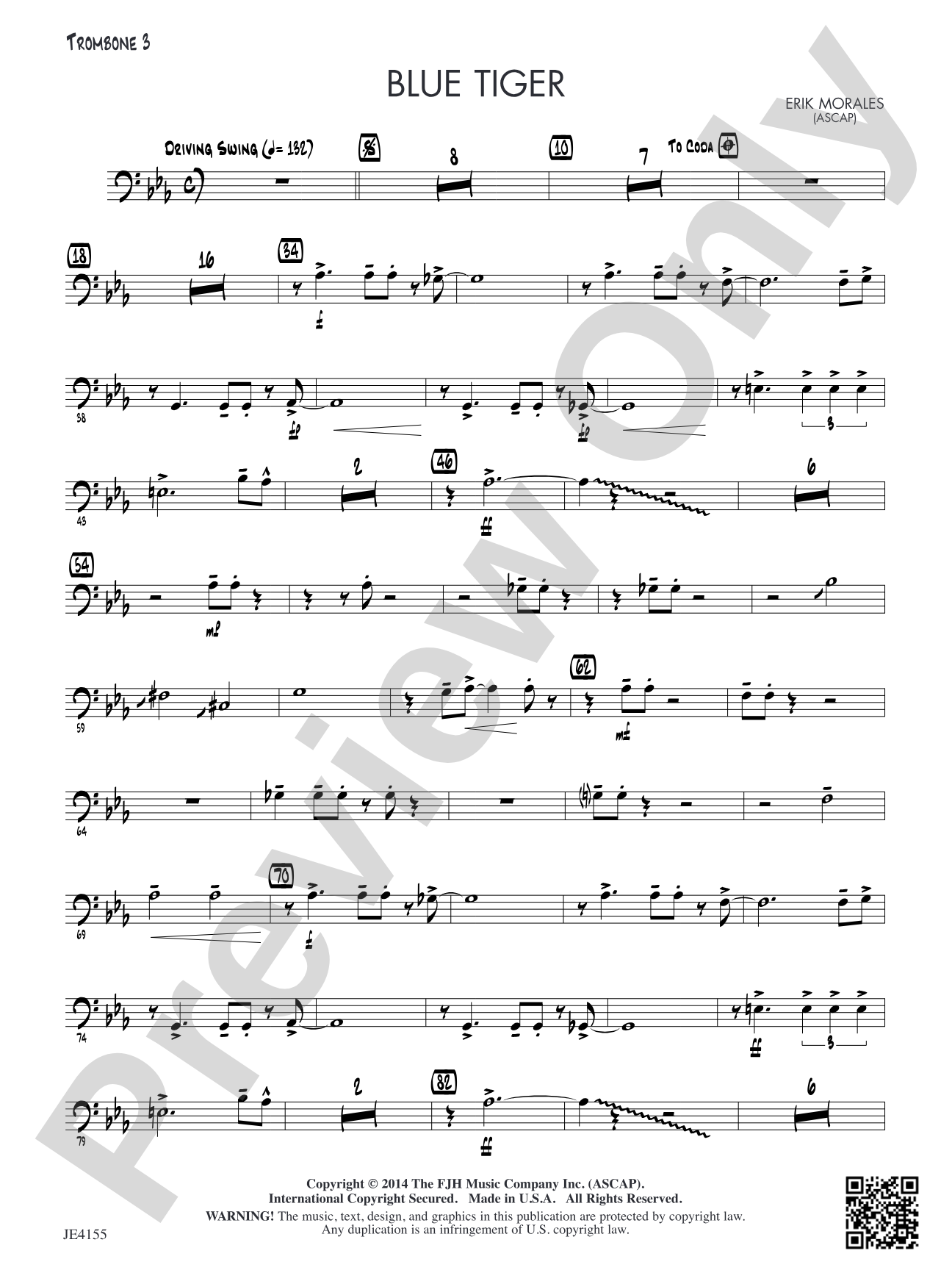 Blue Tiger: Trombone 3