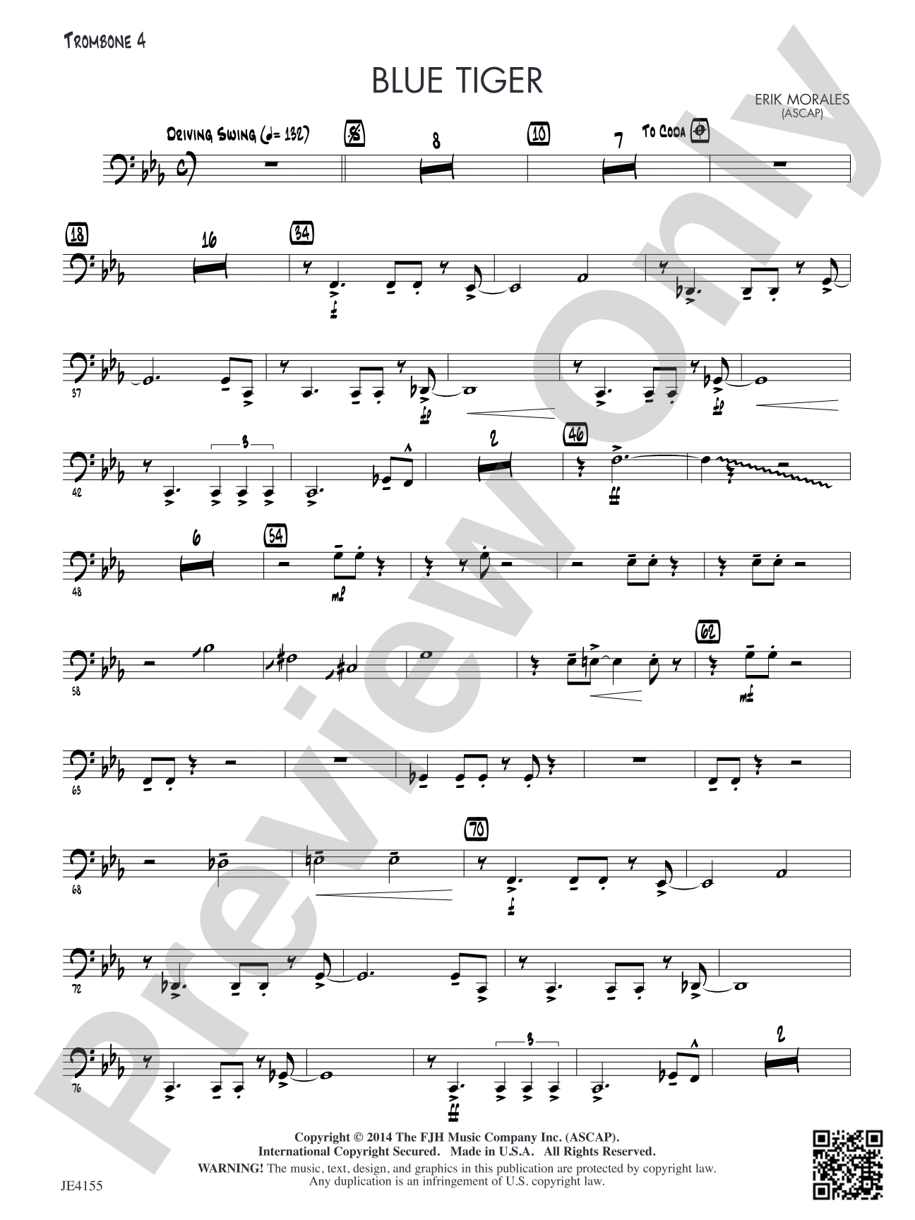 Blue Tiger: Trombone 4