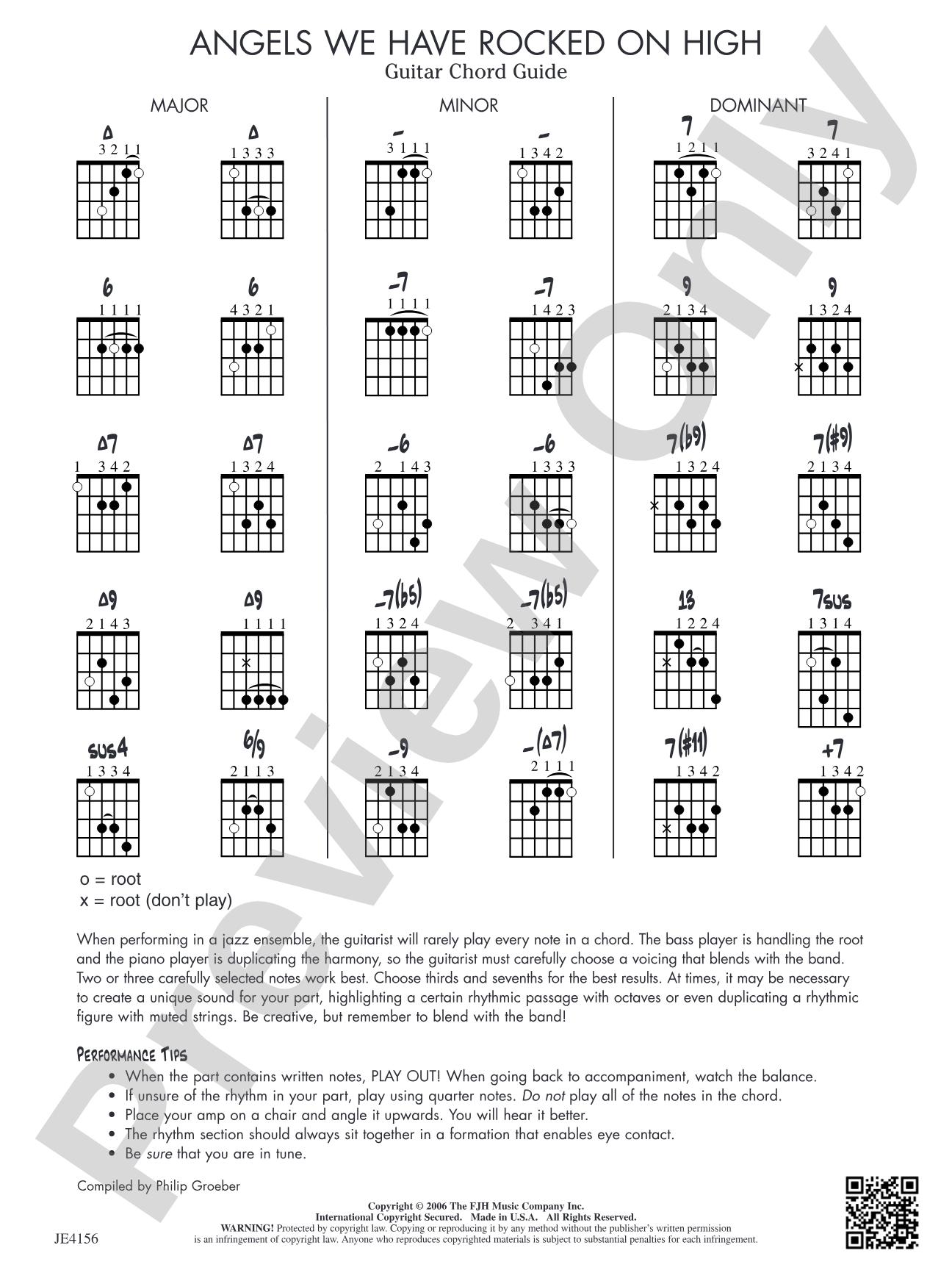 Angels We Have Rocked on High: Guitar Chord Guide